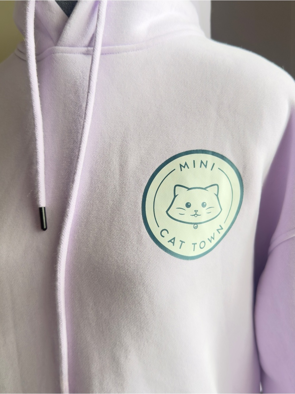 Mini Cat Town Lavender Hoodie - Women's Sweatshirt